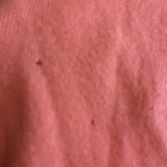 Macys salmon longsleeve 100 % cashmere crew neck Sweater ladies medium - Picture 6 of 7